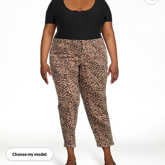 Terra & Sky Denim - Terra & Sky Brown Black Straight Leg Jeans